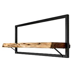 Nástěnná police z akátového dřeva HMS collection Levels, 70 x 32 cm