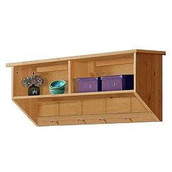 Nástěnná police z masivního borovicového dřeva Støraa Bart