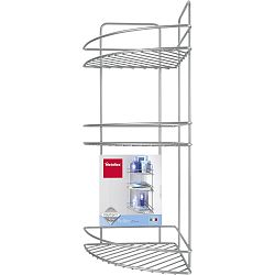 Nástěnná rohová koupelnová polička se třema patry Metaltex Ref