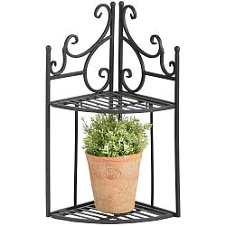 Nástěnná rohová skládací police Esschert Design Lola