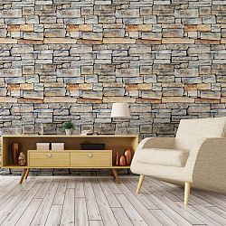 Nástěnná samolepka Ambiance Wall Decal Materials Stones of Carthage, 40 x 40 cm