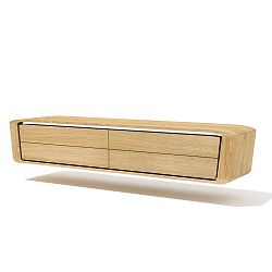 Nástěnná TV komoda z masivního dubového dřeva Javorina Hang