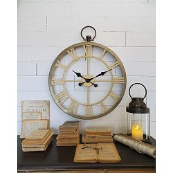 Nástěnné hodiny Orchidea Milano Old Look Industrial Mala, ⌀ 61 cm