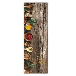 Nástěnné hodiny Styler Glassclock Spice, 20 x 60 cm