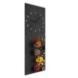 Nástěnné hodiny Styler Glassclock Spices, 20 x 60 cm