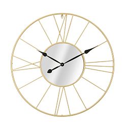 Nástěnné hodiny ve zlaté barvě Mauro Ferretti Viona, ⌀ 80 cm