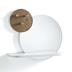 Nástěnné zrcadlo s policí a věšákem Tomasucci Hojo