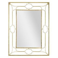 Nástěnné zrcadlo ve zlaté barvě Mauro Ferretti Balcony, 63 x 83 cm