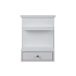 Nástěnný bílý noční stolek s 1 šuplíkem Actona Linnea