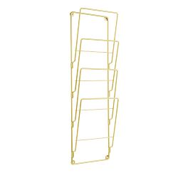 Nástěnný držák na časopisy ve zlaté barvě PT LIVING Magazine