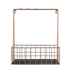 Nástěnný držák na hrnečky v měděné barvě PT LIVING