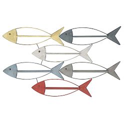 Nástěnný držák na lahve Mauro Ferretti Fish, 103,5 x 62 cm