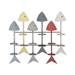 Nástěnný držák na lahve Mauro Ferretti Fish, 70,5 x 64 cm