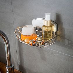 Nástěnný držák na mýdlo bez nutnosti vrtání Compactor Gel, 18 x 11 cm