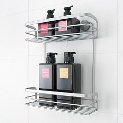 Nástěnný dvoupatrový stojan Metaltex Viva!, 26x30 cm