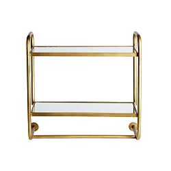 Nástěnný kovový organizér s 2 policemi BePureHome Dressed, 17 x 44 cm