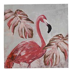 Nástěnný obraz na plátně Geese Modern Style Flamingo Uno Cubico, 100 x 100 cm