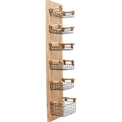 Nástěnný panel se 6 odkládacími košíky Kare Design Basket
