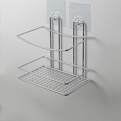 Nástěnný polička do sprchy bez nutnosti vrtání Compactor Shower