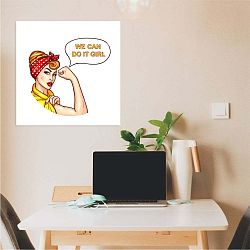 Nástěnný samolepicí obraz North Carolina Scandinavian Home Decors Girl V10, 30 x 30 cm