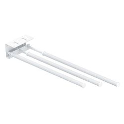 Nástěnný teleskopický držák na ručníky Wenko Basic Slide Bar Trio