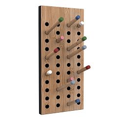 Nástěnný variabilní věšák z bambusu Moso We Do Wood Scoreboard, výška 36 cm