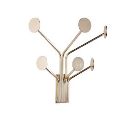 Nástěnný věšák ve zlaté barvě na kabáty PT LIVING Dots