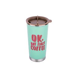 Nerezový kelímek na kávu Tantitoni First Coffee, 360 ml