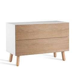 Nízká komoda se 2 zásuvkami Jitona Mamma, délka 120 cm