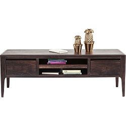 Nízká komoda/TV stolek ze dřeva sheesham v barvě ořechu Kare Design Brooklyn