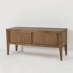 Nízká komoda z lakovaného dřeva Thai Natura Bobby, 150 x 70 cm