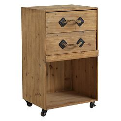 Noční stolek na kolečkách s 2 zásuvkami Geese Talinn