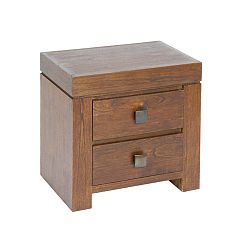 Noční stolek s 2 šuplíky ze dřeva mindi Santiago Pons Pietro