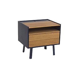 Noční stolek s detaily v tmavě modré barvě Ragaba Diamond