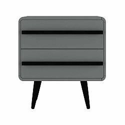 Noční stolek v černo-přírodní barvě Chantal – Støraa