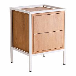 Noční stolek v dekoru dubu v přírodní barvě Skap – CustomForm