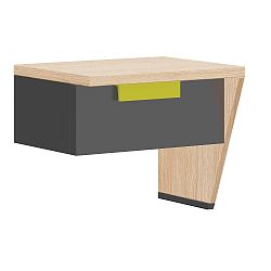 Noční stolek v dubovém dekoru Szynaka Meble Wow, pravá strana