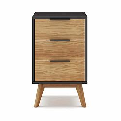 Noční stolek z borovicového dřeva v přírodní barvě Lavis – Marckeric