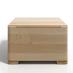 Noční stolek z bukového dřeva se zásuvkou SKANDICA Sparta