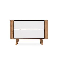 Noční stolek z dubového dřeva Gazzda Ena One, 60 x 42 cm