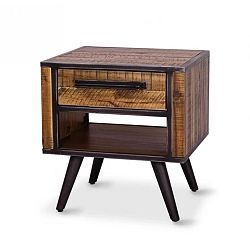 Noční stolek z masivního akáciového dřeva Massive Home Robbie