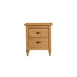 Noční stolek z masivního borovicového dřeva Marckeric Mia, 46 x 53 cm