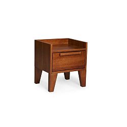 Noční stolek z masivního borovicového dřeva SKANDICA Agava Dark
