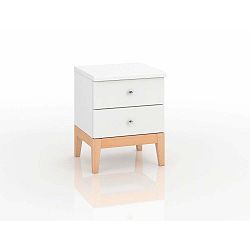 Noční stolek z masivního borovicového dřeva SKANDICA Livia 2S
