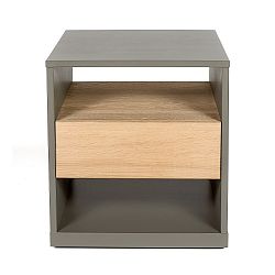 Noční stolek z masivního březového dřeva Askala Guscio