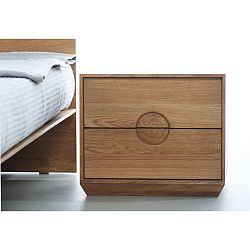 Noční stolek z olejovaného dubového dřeva Mazzivo Borgo 2.0