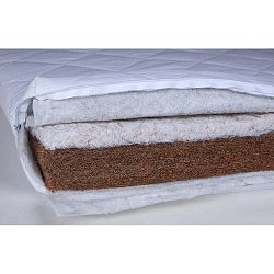 Oboustranná dětská matrace s kokosovým vláknem a vlnou, 120 x 60 cm