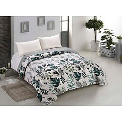 Oboustranný přehoz přes postel z mikrovlákna AmeliaHome Botanique, 220 x 240 cm