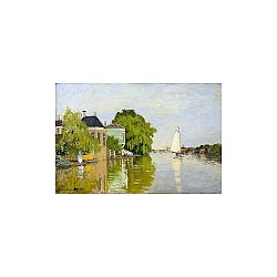 Obraz Claude Monet - Houses on the Achterzaan, 90x60 cm