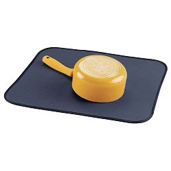 Odkapávací podložka InterDesign iDry Kitchen Blue, 18x16 cm